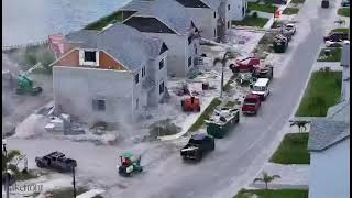 Construction update, Lakefront estate Okeechobee Florida 