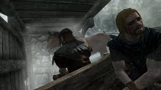 Skyrim's intro buggs out, crazy glitch
