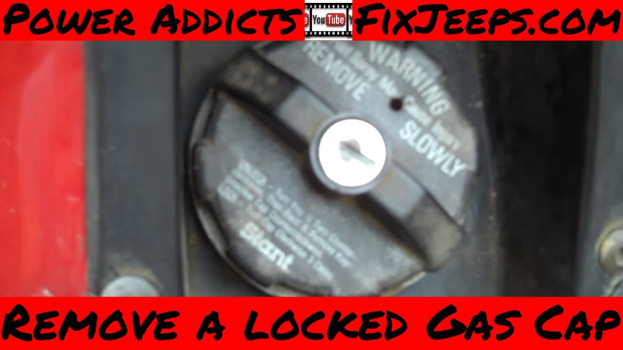How to remove YOUR locking gas cap if you lost or broke your key - YouTube