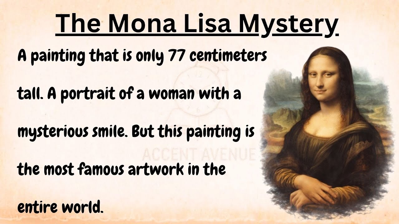 Тайна Моны Лизы 🎨 | Изучайте английский язык через историю | Адаптированная книга для чтения | Ac...