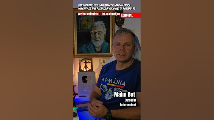 Dan Andronic este condamnat pentru mărturie mincinoasă și el pozează în jurnalist la România TV