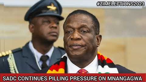 No Peace For Mnangagwa As SADC Mantains Elections Were Not Free And Fair