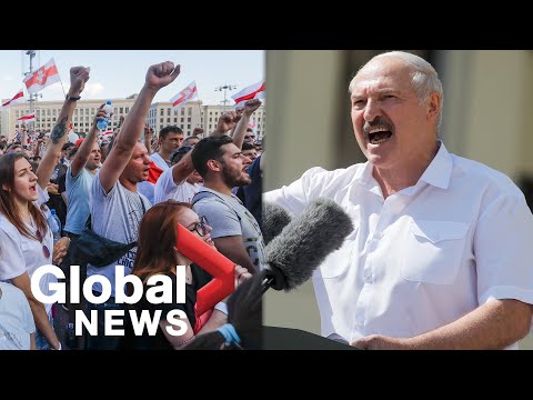 Protests held throughout Belarus as Lukashenko says no to new election