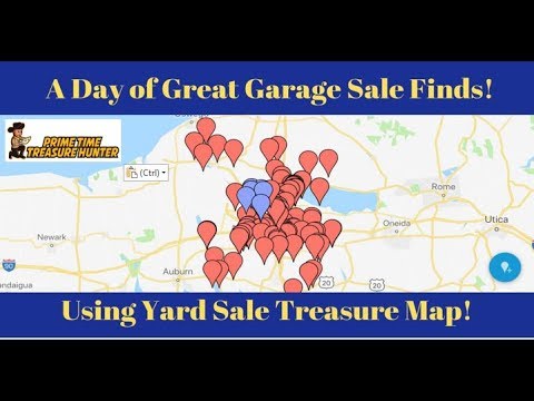 A Day of Great Garage Sale Finds Using Yard Sale Treasure Map! - YouTube