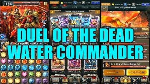 Legendary Game Of Heroes: Duel Of The Dead Event Gameplay/Team Testing (Water Commander)