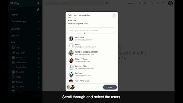 Zoho Cliq | Quick chat