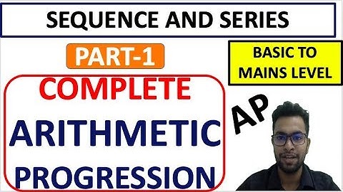 COMPLETE ARITHMETIC PROGRESSION(AP) FOR SSC CGL | CPO | BANKING | RRB | MTS
