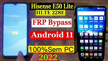 Hisense HLTE228E infinity E50 LITE desbloqueio conta Google sem PC.Frp Bypass Hisense E50 LITE