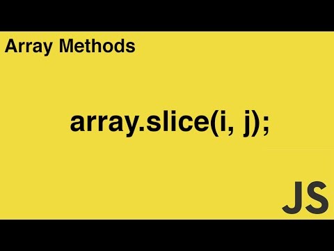 How to use the array method slice (Array.slice) in JavaScript
