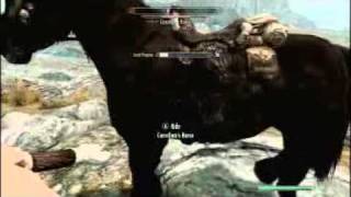 skyrim one hand two hand and block training - with commentary
