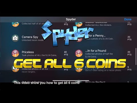 Spyder - Getta All 6 Coins Full Walkthrough [Apple Arcade]