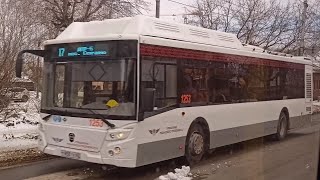 Поездка на автобусе ЛиАЗ 5292.67(CNG) №1255(Т868ТУ) маршрут 17||г Рязань