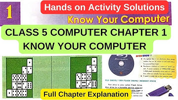 Computer Class 5 Chapter 1 | Know Your Computer Hands on Activity and | Solutions