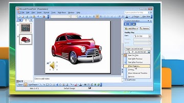 Microsoft® PowerPoint 2003: How to Add soundtrack on Windows® Vista?