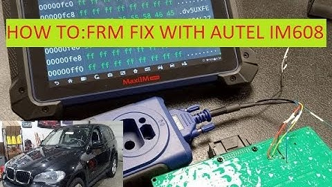BMW FRM FIX WITH AUTEL