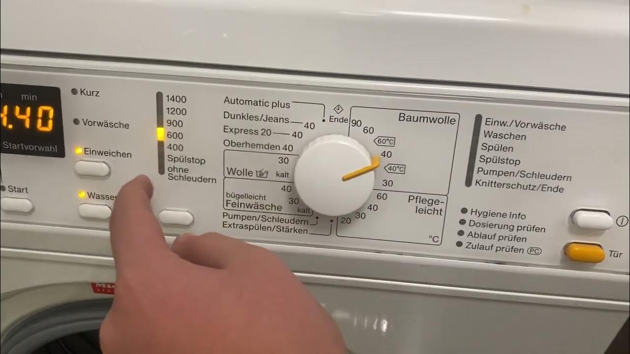 Bedienungsanleitung Miele W 3371 Wps Edition 111 Miele W3371 Edition 111 WPS Softtronic pralka - YouTube