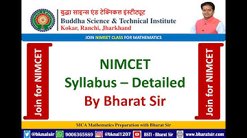 NIMCET Syllabus 2023