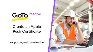 GoTo Resolve -- MDM - Create an Apple Push Certificate