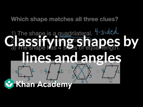 Classifying Shapes By Lines And Angles   | Math | 4th Grade | Khan Academy