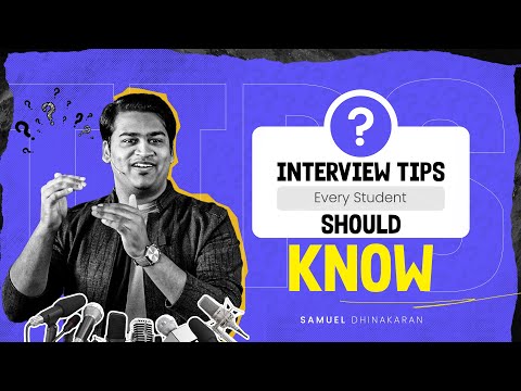 Interview Tips Every Student Should Know | Career Guidance | Job | Samuel Dhinakaran