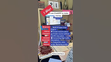 5 Ways to make money with ChatGPT #chatgpt #ai #openai #makemoney