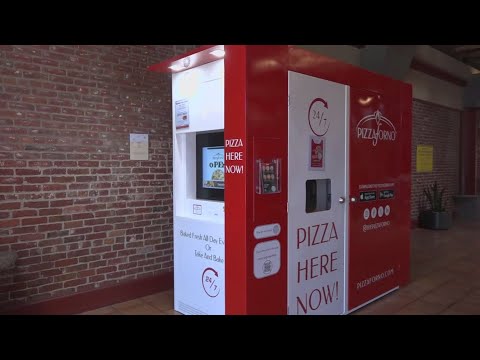 Pizza vending machine debuts at Nimbus Winery in Sacramento County – YouTube
