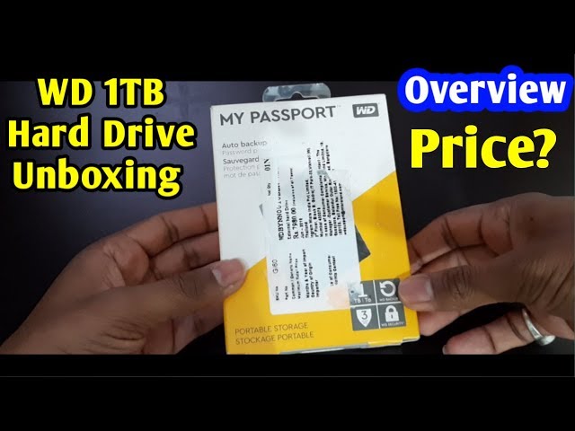 WD 1TB USB HardDisk Unboxing |WD MY Passport USB 3.0 1TB Portable Hard Drive Overview |Technology up