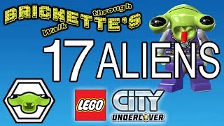 ALL 17 ALIENS Locations in LEGO City: Undercover - SEE DESCRIPTION for TIMES + SPACE ALIEN character