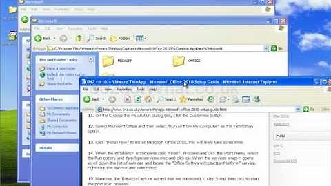How To ThinApp Microsoft Office 2010