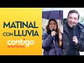 ¡EMPAPADOS!😂 JC Rodríguez y Monse Álvarez hicieron el matinal bajo la lluvia - Contigo en La Mañana