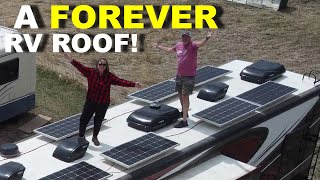 FlexArmor Roof for RV // LIFETIME GUARANTEE RV Roof! // Full Time RV