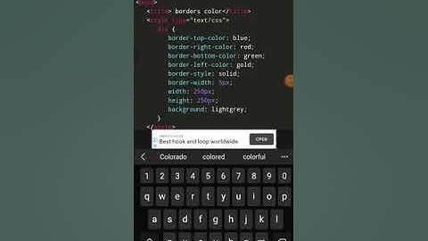 Html & CSS border colors #short #shortvideo #shorts @CarryisLive & @CarryMinati #way2techknowledge