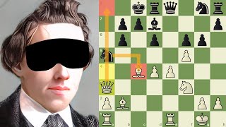 Paul Morphy faz Partida Imortal de OLHOS VENDADOS contra 8