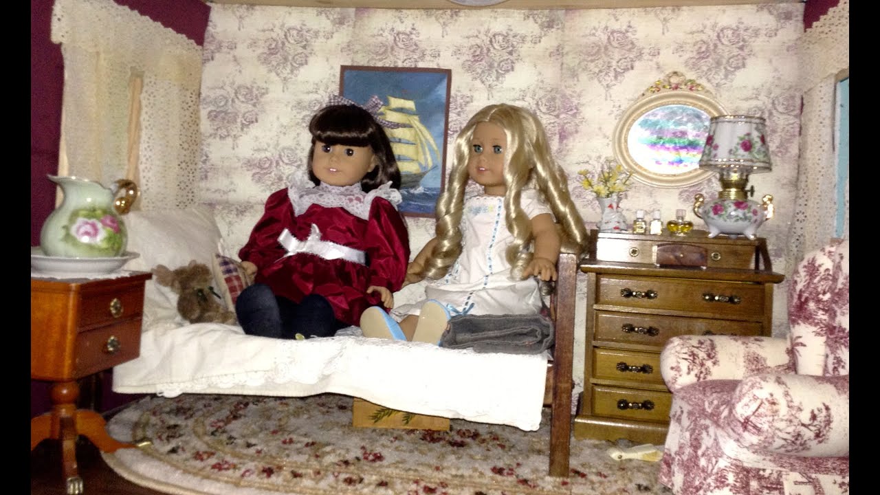 American Girl Dollhouse Tour Caroline's Bedroom YouTube