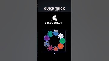 Attach and align objects to a path using the objects on path tool in #adobeillustrator #tutorial