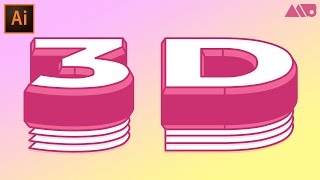 How to Create Isometric 3D Text in Adobe Illustrator Tutorial