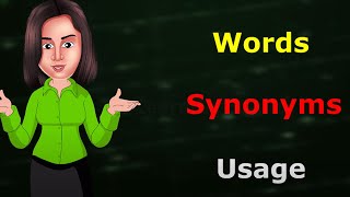 Words and Their synonyms - रोज़ बोले जाने वाले English word with their synonyms | elearning studio