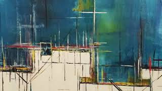 Breaking ice, abstract art by Hugo Smith