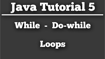 While and Do-while loops - Getting Started with Java 5 (IntelliJ IDEA)