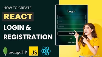 How to create react login and registration page #react #webdevelopment