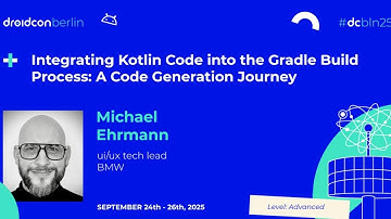 Integrating Kotlin Code into the Gradle Build Process - Michael Ehrmann | droidcon Berlin 2025