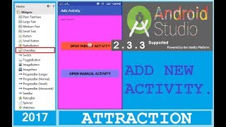 Celebrity #6 Android Studio tutorial - How to add a new activity in android studio. Inbuilt & Manual. Profile