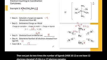 Electron Counting in Coordination Complexes