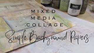 Mixed Media Collage Simple Background Papers