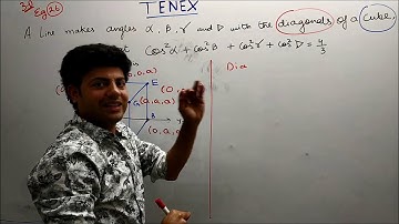 # 3D eg 26 # A LINE MAKES ANGLES A,B,C,D WITH THE DIAGONALS OF A CUBE