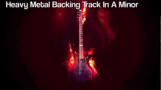 Video thumbnail of "Heavy Metal Backing Track In A Minor"