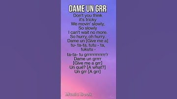 Thumbnail of Dame Un Grr-Fantomel,Kate Linn  #song #lyrics #dameungrrr #fantomel #katelinn #lyrics #musicbook
