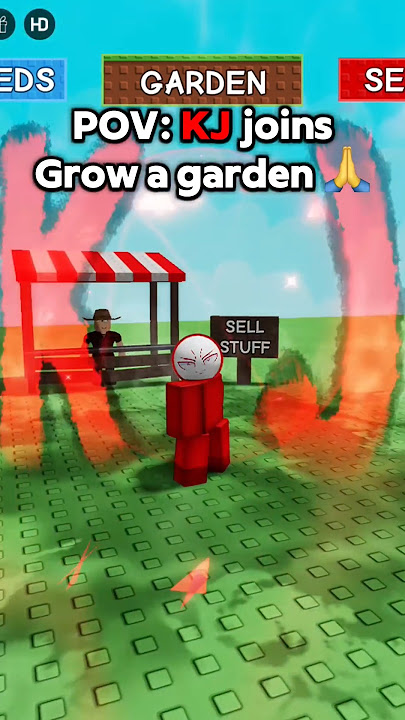 KJ Vs Grow a garden 🌱 || The Strongest Battleground #thestrongestbattlegrounds #roblox #pvp