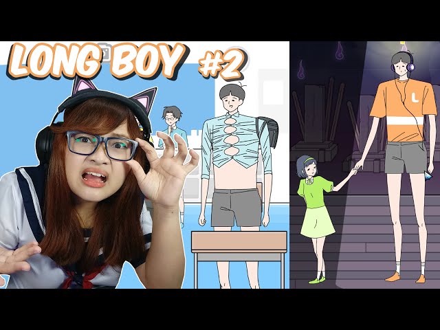 Badan doang gede tapi aslinya penakut banget | Long Boy Indonesia part 2 ロングボーイ -脱出ゲーム class=