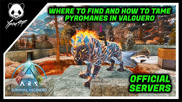 Where To Find And How To Tame Pyromanes In Valguero | ARK: Survival Ascended
